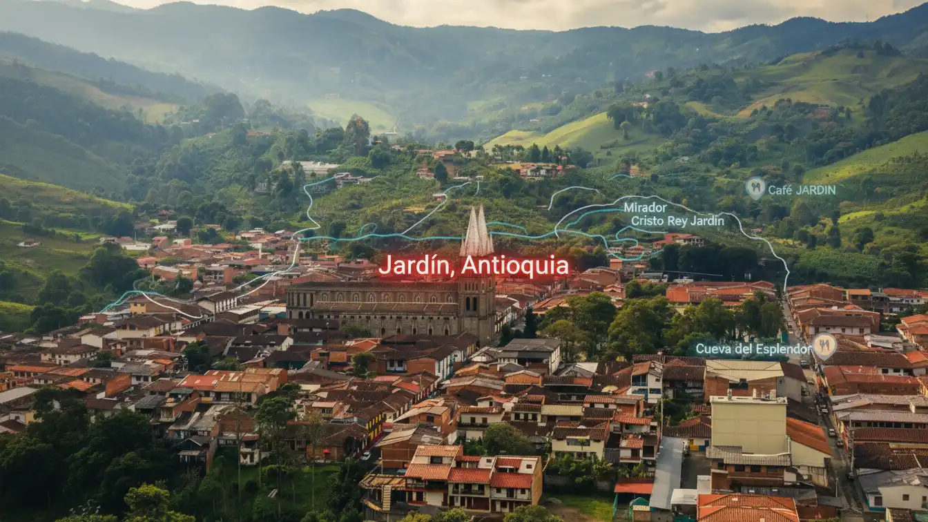 Mapa de Jardín Antioquia